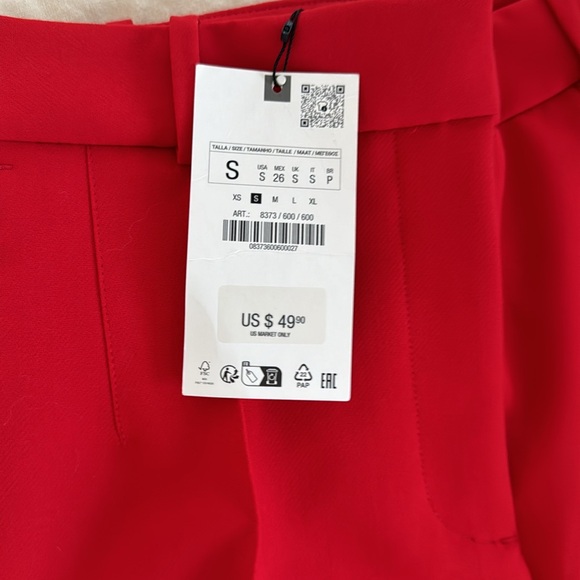 NWT ZARA HIGH WAISTED PANT SMALL REF. 8373/600 - Picture 3 of 5